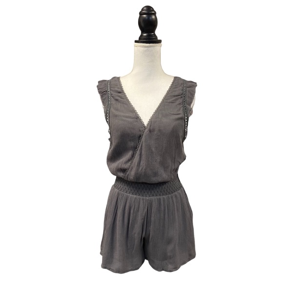 Free People Romper Charcoal Gray XS - Picture 4 of 15